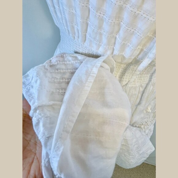 DKNY Jeans White Cotton Midi-Calf Length Sundress - Size M - Picture 12 of 15